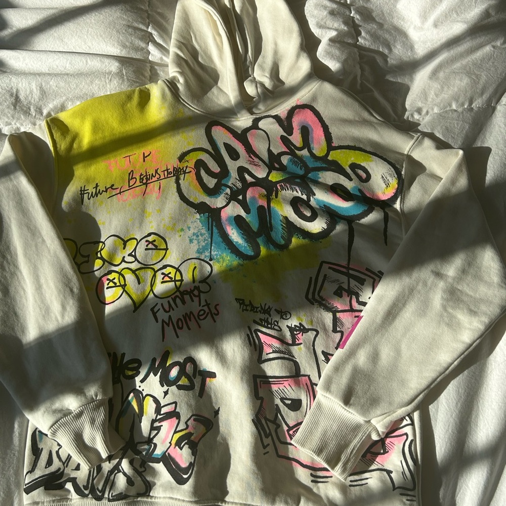 Zara Kids Multicolor Graffiti Hoodie